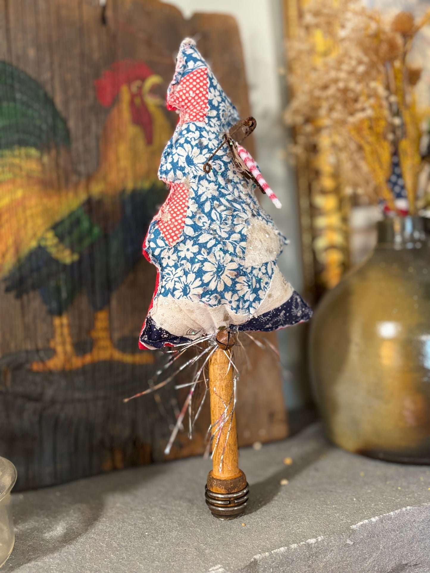 Vintage Quilt Christmas Tree, Quilted Christmas Tree Decor, Small Christmas Tree Pillow, Christmas Tree Decor, Gifts for Her