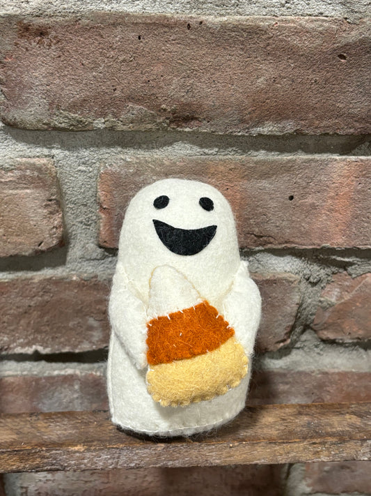 Cute Ghost, Halloween Decor, Cute Ghost, Spooky, Home Decor, Fall Decor, Halloween Candy Corn Ghost, Handmade Primitive Decor