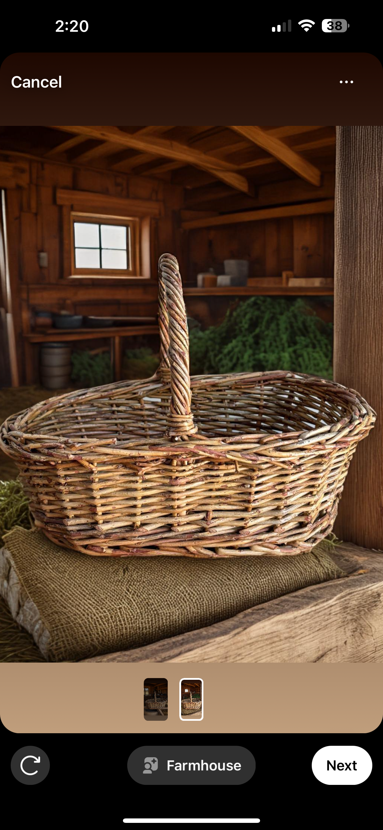 Vintage Willow Rattan Basket, Boho Decor, Boho Basket, Woven Basket, Rattan Basket, Wicker Basket, Home Storage, Modern Farmhouse