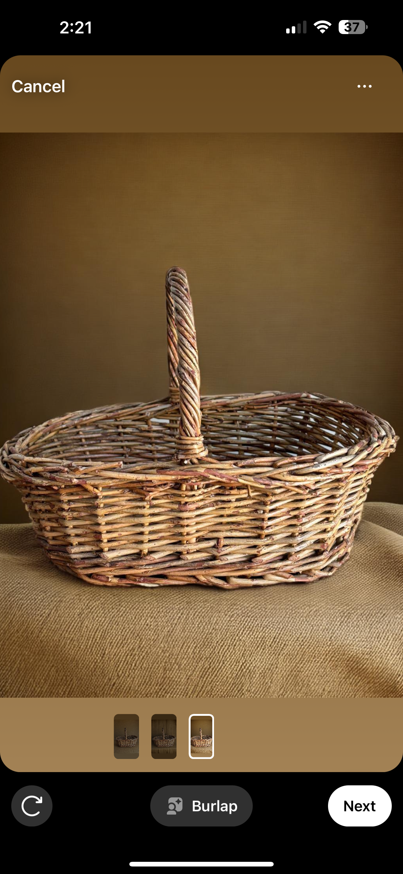 Vintage Willow Rattan Basket, Boho Decor, Boho Basket, Woven Basket, Rattan Basket, Wicker Basket, Home Storage, Modern Farmhouse