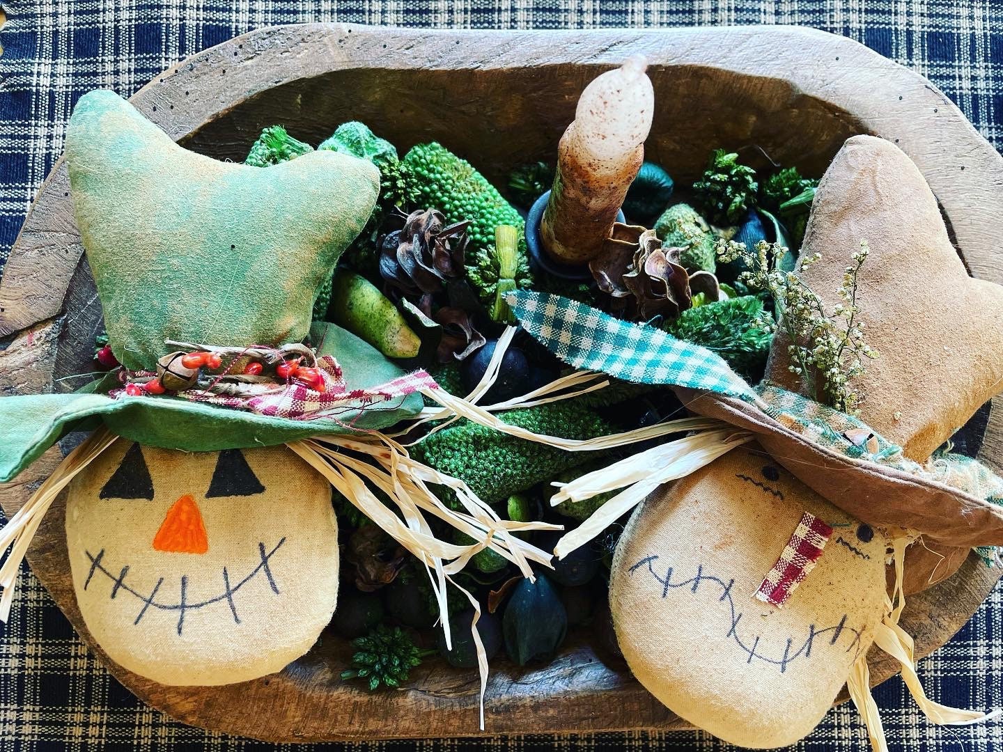 Primitive Scarecrow Fall Ornies, Primitive Thanksgiving Ornies, Primitives, Primitive Decor, Bowl Fillers, Fall Decor