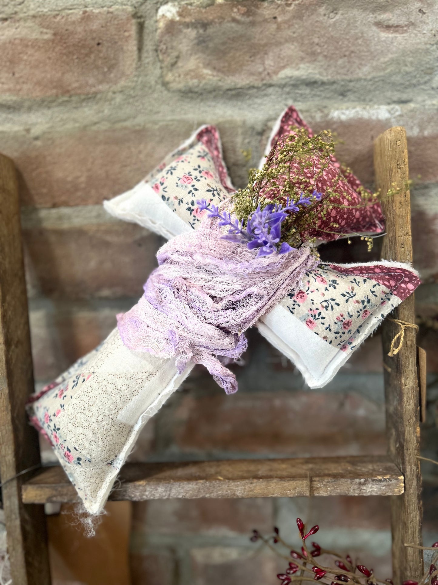Farmhouse Quilted Cross, Easter Cross, Handmade Shabby Chic Easter Cross, Easter Decor
