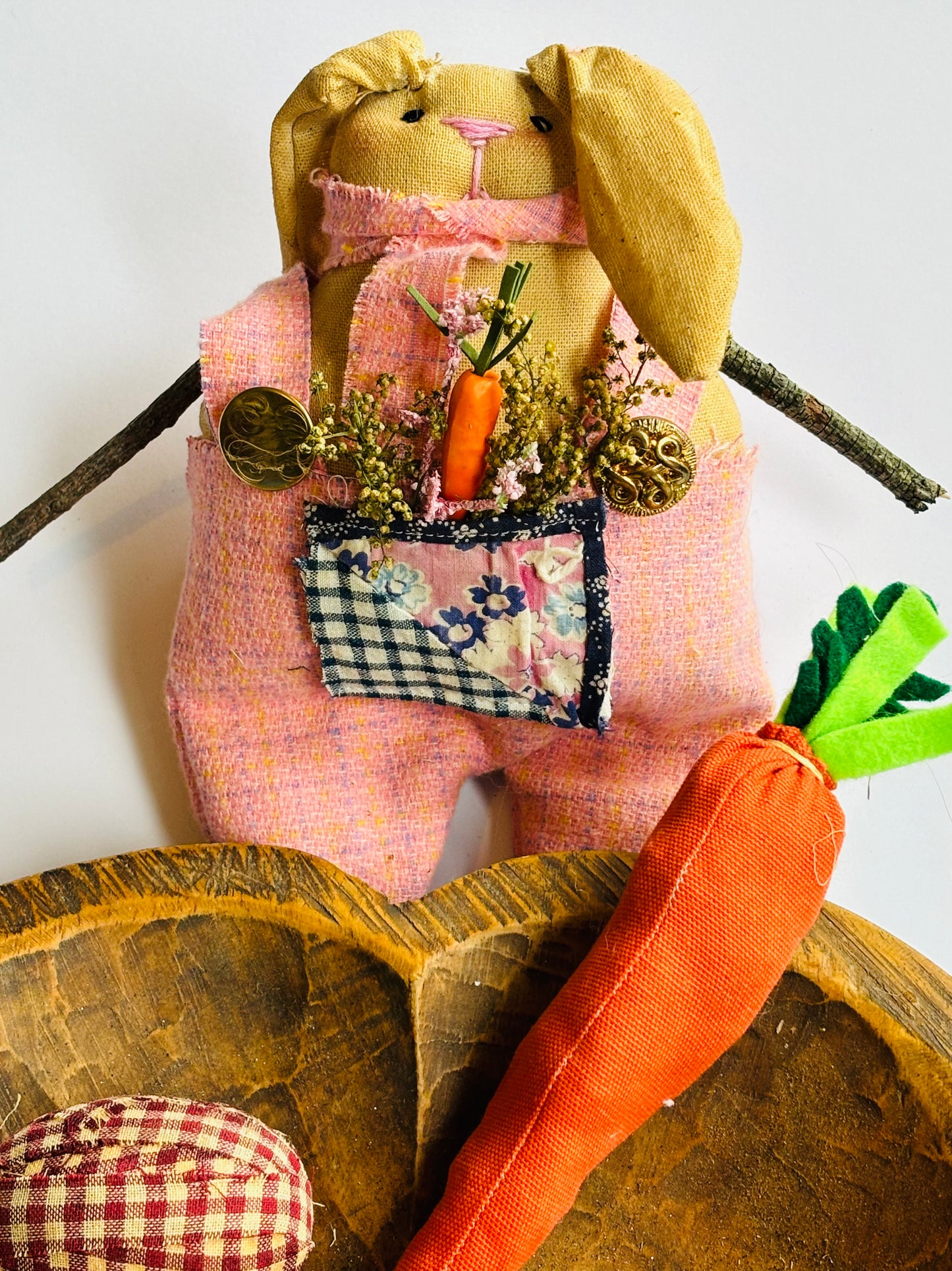 Primitive Bunny~Grungy Easter Bunny~Handmade Bunny~Primitive Spring~Primitive Easter~Primitive Farmhouse~Primitive Rabbit~Handmade Easter Decor