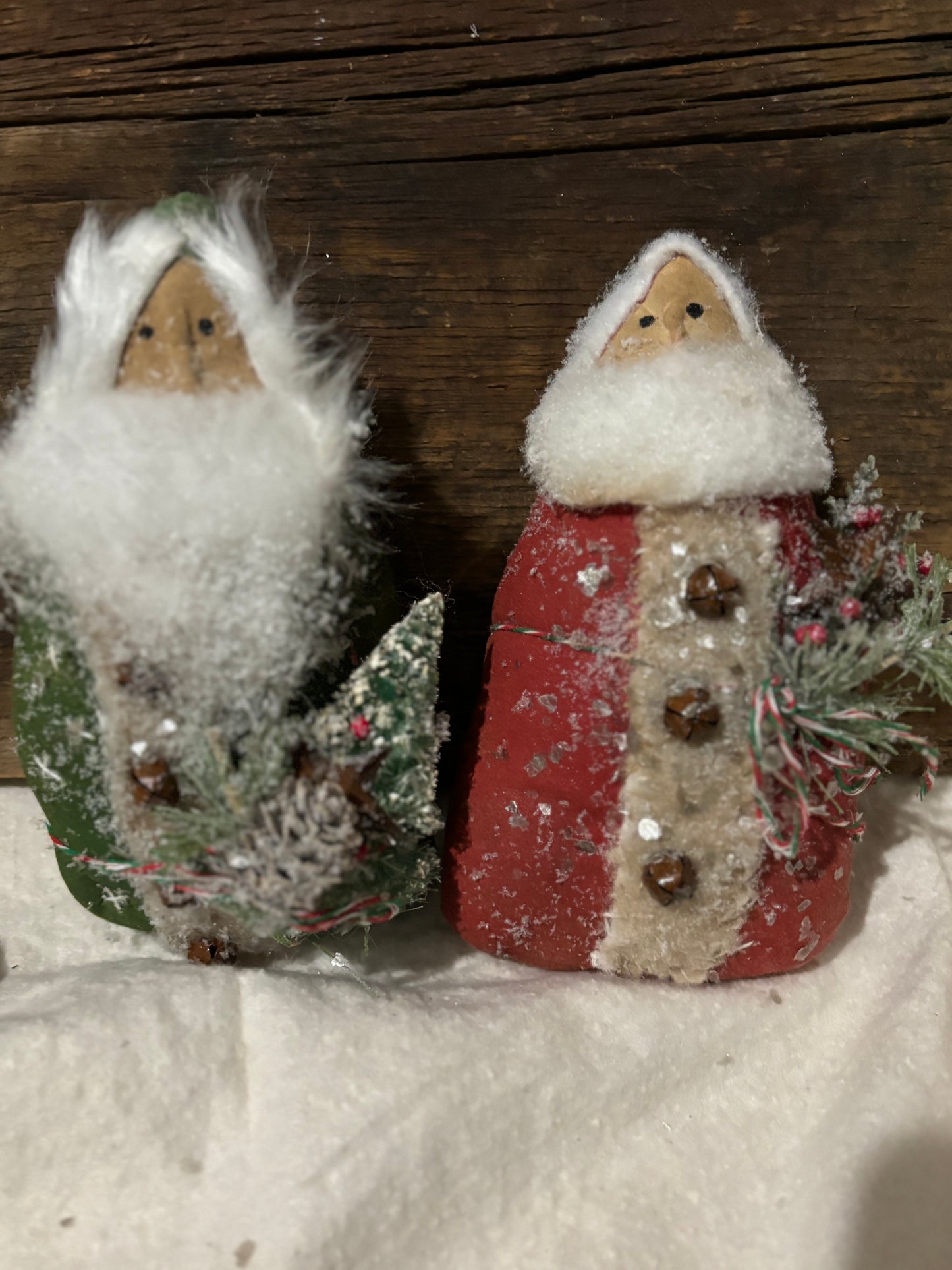 Primitive Santa Claus, Olde Saint Nick, Primitive Christmas Ornie, Handmade Primitive Folk Art, Christmas Folk Art Doll, Red Santa