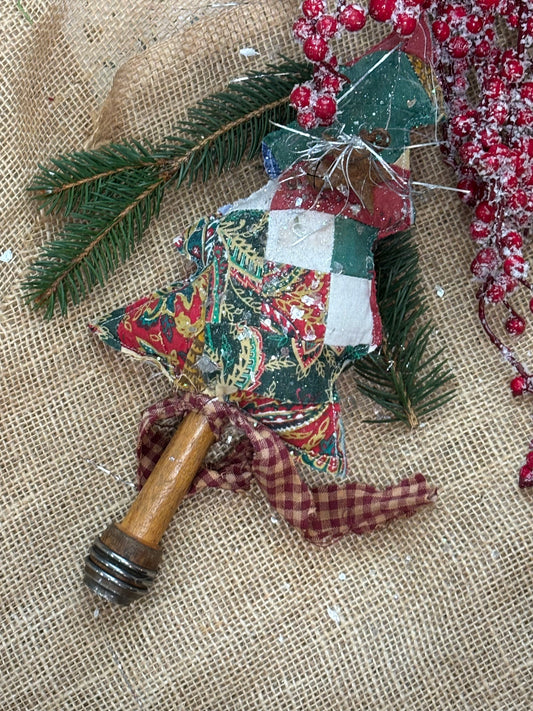 Vintage Quilt Christmas Tree, Quilted Christmas Tree Decor, Small Christmas Tree Pillow, Christmas Tree Decor, Gifts for Her