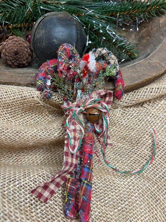 Primitive Homespun Candy Cane Bundles, Country Christmas Home Decor, Candy Cane Sets, Rustic Primitive Candy Canes, Christmas Wedding Decor