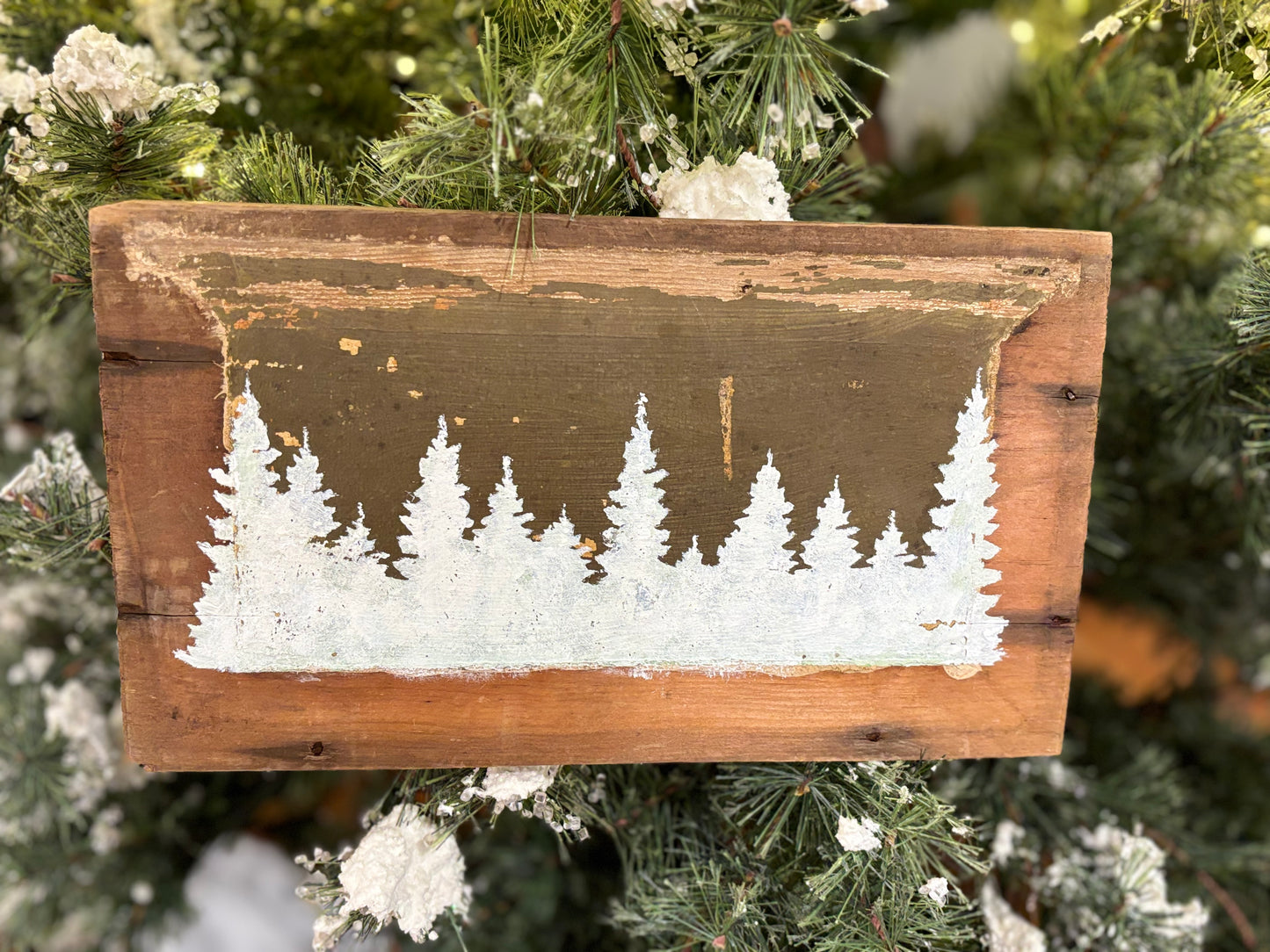 Antique Farmhouse Christmas Sign, Salvaged Wood, Rustic Christmas Sign, Handpainted Wooden Sign, Holiday Decor, Country Christmas Sign