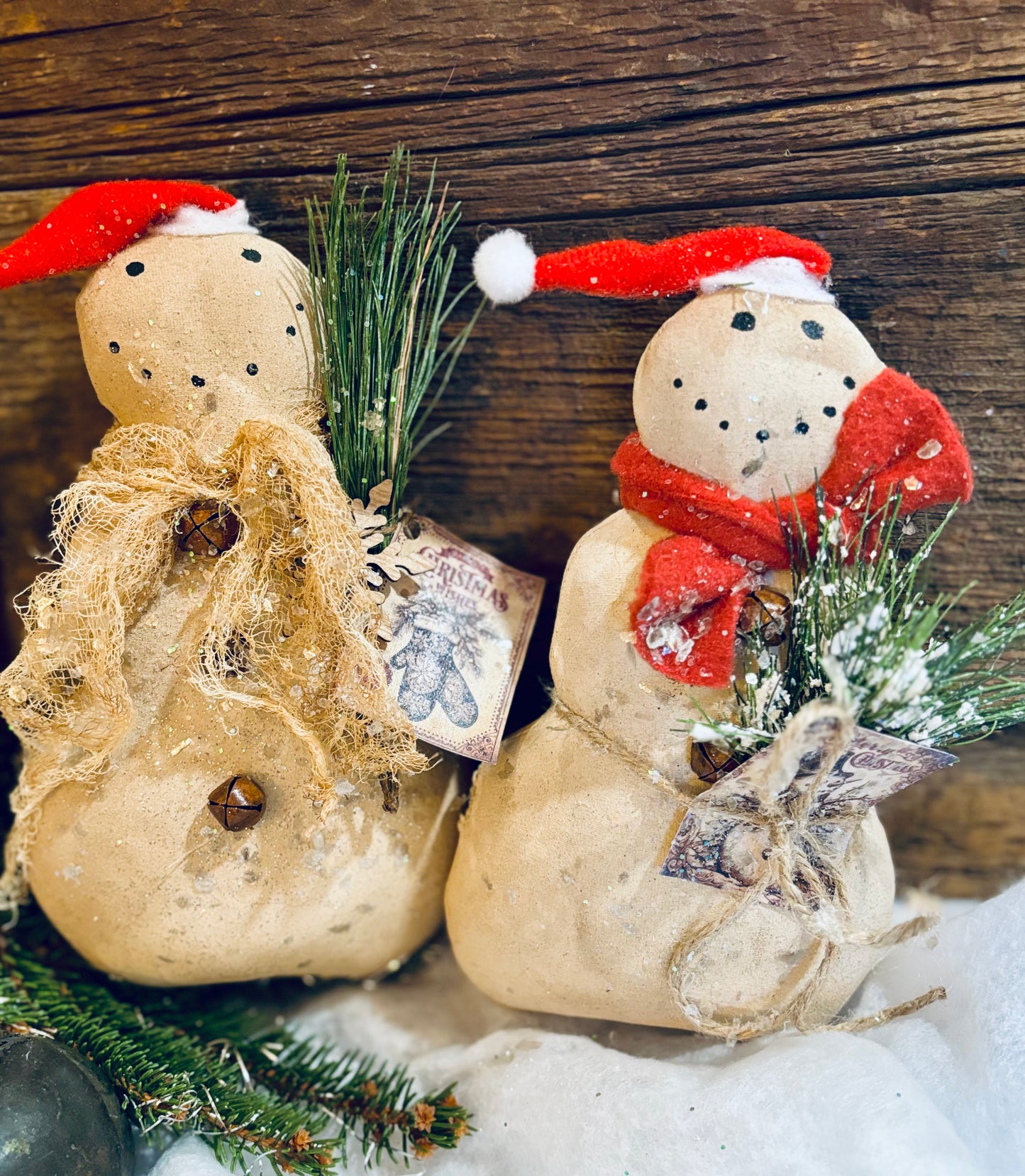 Primitive Christmas Winter Snowman, Snowman Ornie, Rustic Christmas Decor, Handmade Snowman, Christmas Winter Bowl Fillers