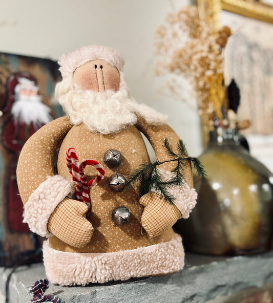 Primitive Santa Claus ~ OLDE SAINT NICK ~ Handmade Christmas Santa Claus Doll ~ Vintage Saint Nick ~ Handmade Christmas Santa Decor