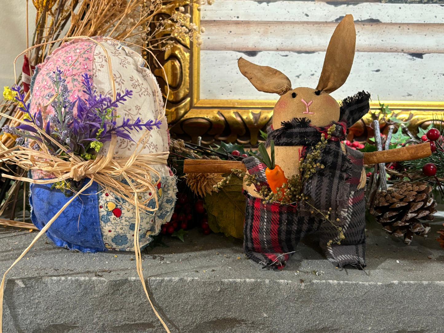 Primitive Bunny~Grungy Easter Bunny~Handmade Bunny~Primitive Spring~Primitive Easter~Primitive Farmhouse~Primitive Rabbit~Handmade Easter Decor