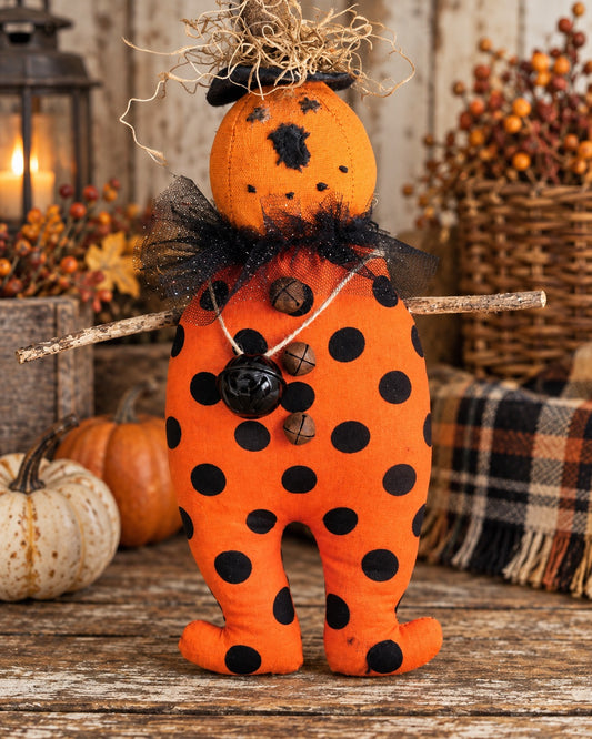 Handmade Primitive Pumpkin Doll, Halloween Witch Doll, Pumpkin Man, Handmade Pumpkins, Fall Decor, Home Decor, Handmade Witch Doll