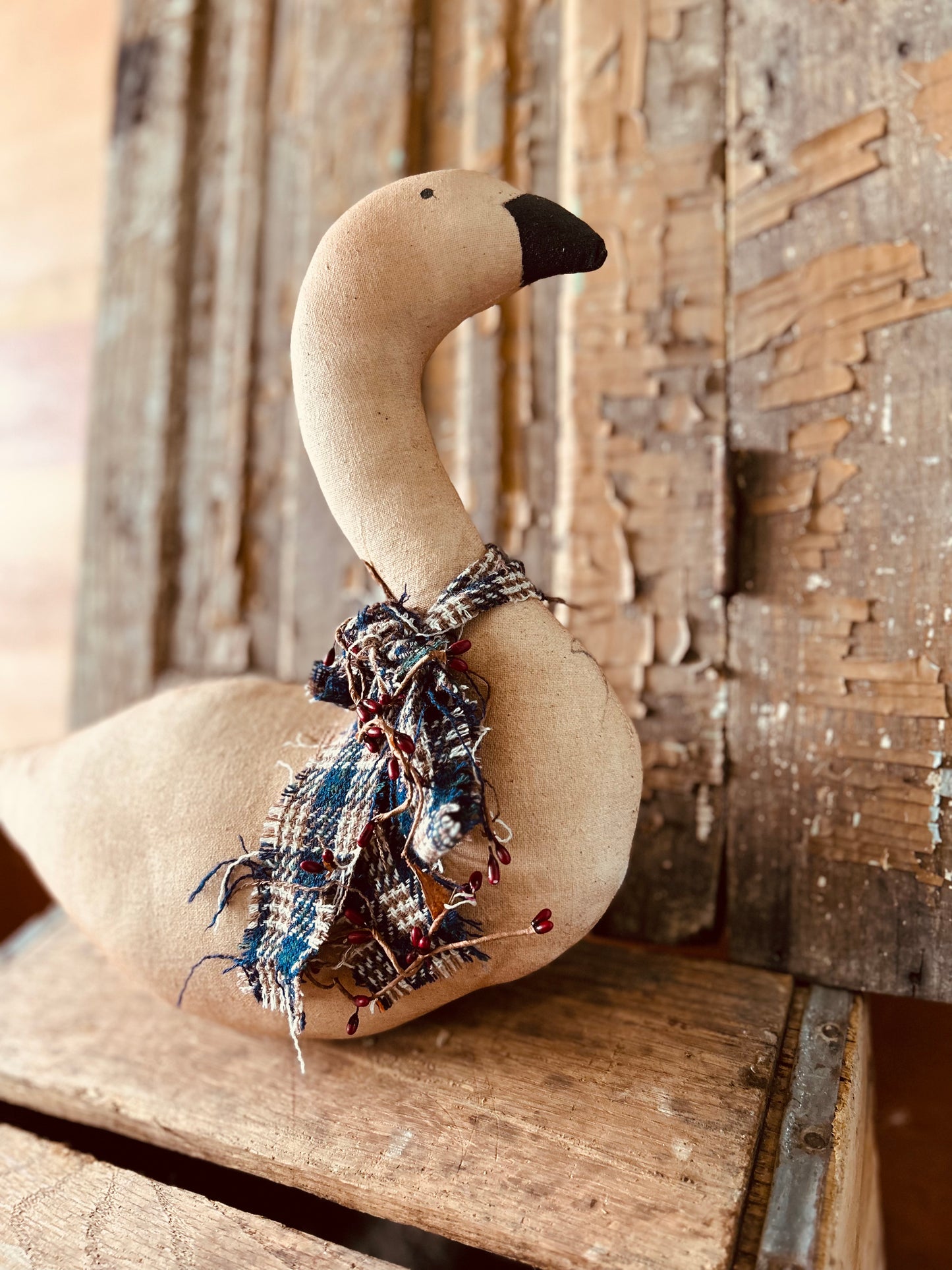 Primitive Handmade Goose, Large Canadian Goose, Goose Decor, Primitive Farmhouse