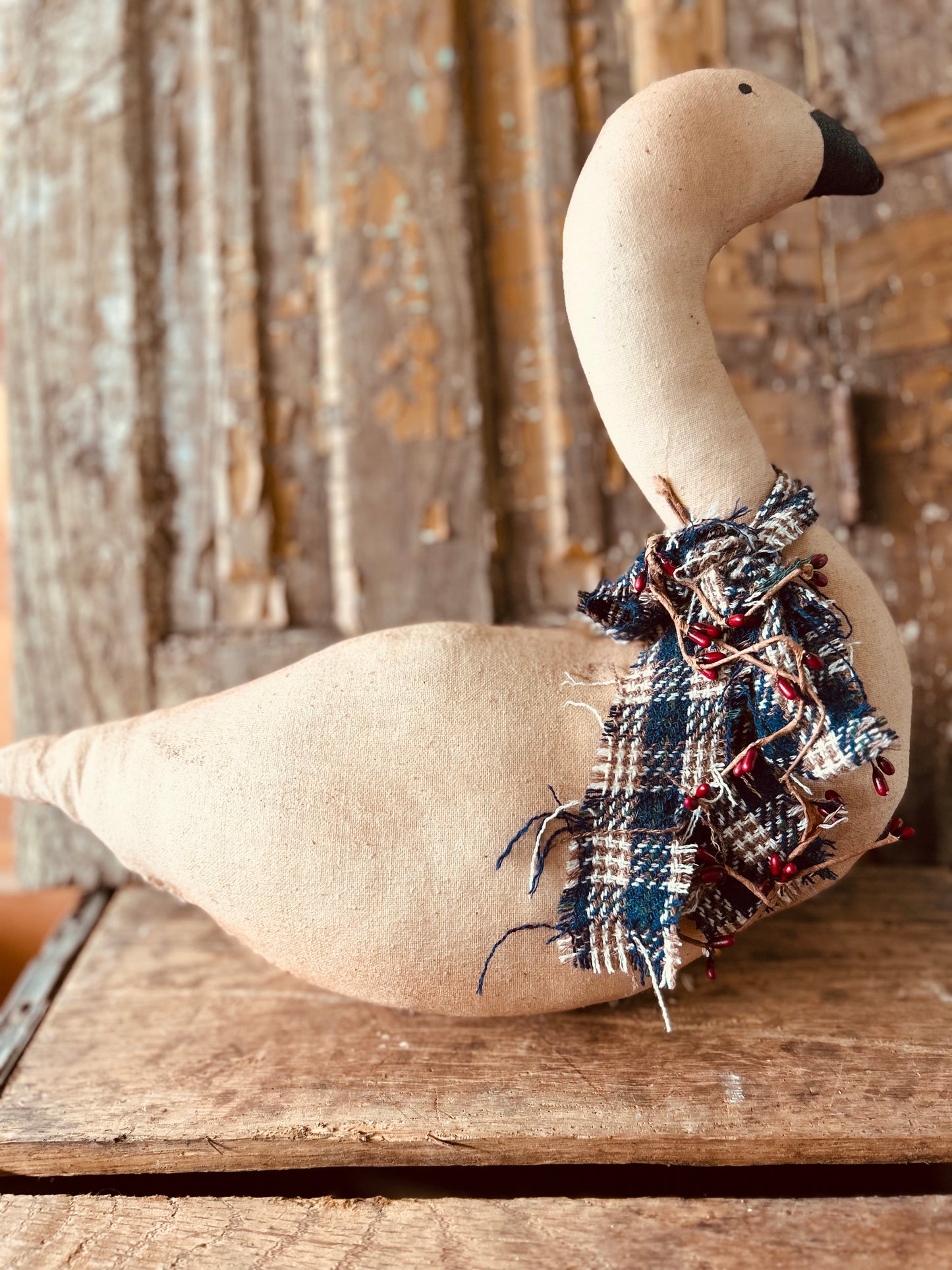 Primitive Handmade Goose, Large Canadian Goose, Goose Decor, Primitive Farmhouse