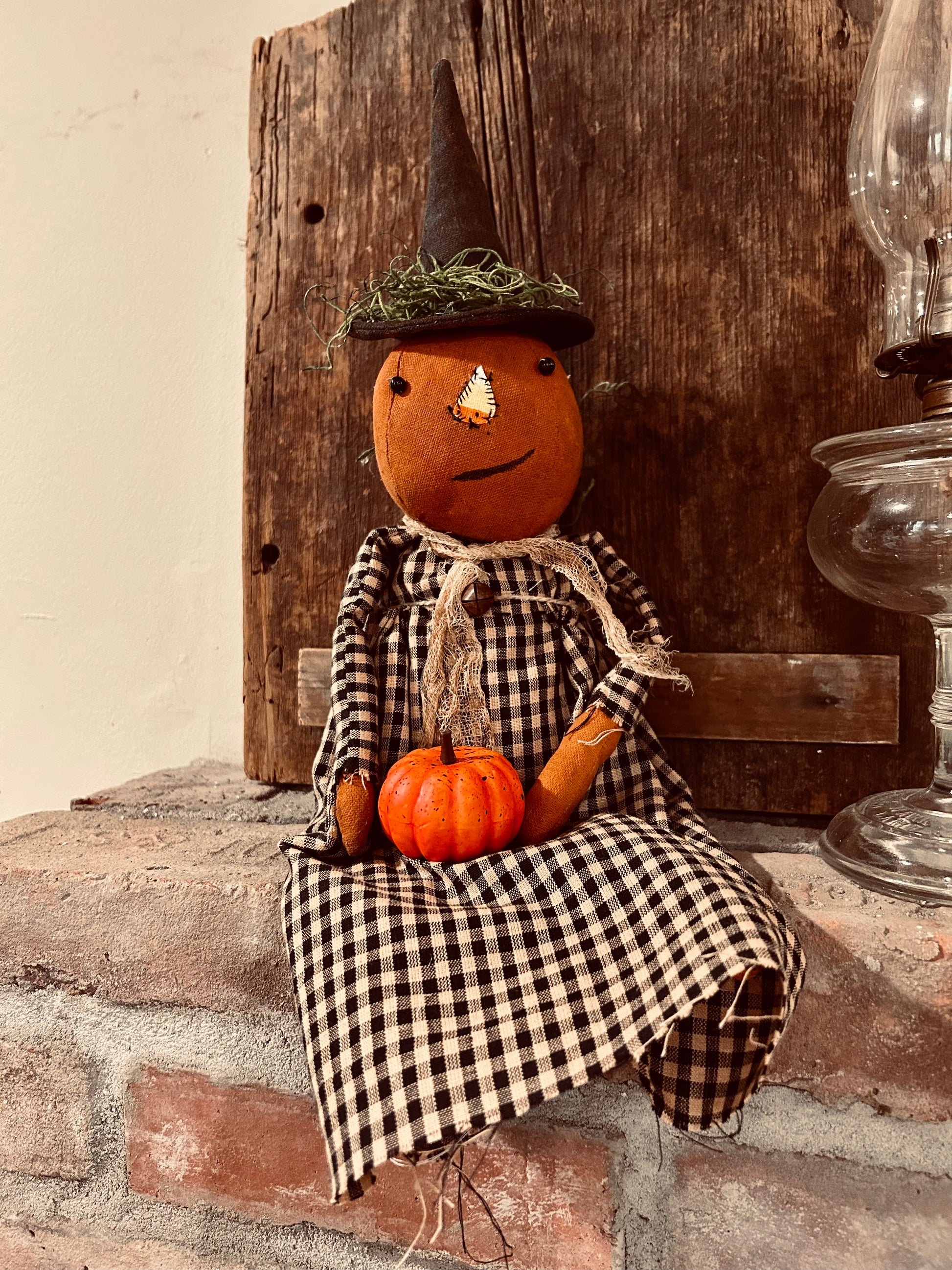 Primitive pumpkin doll sales
