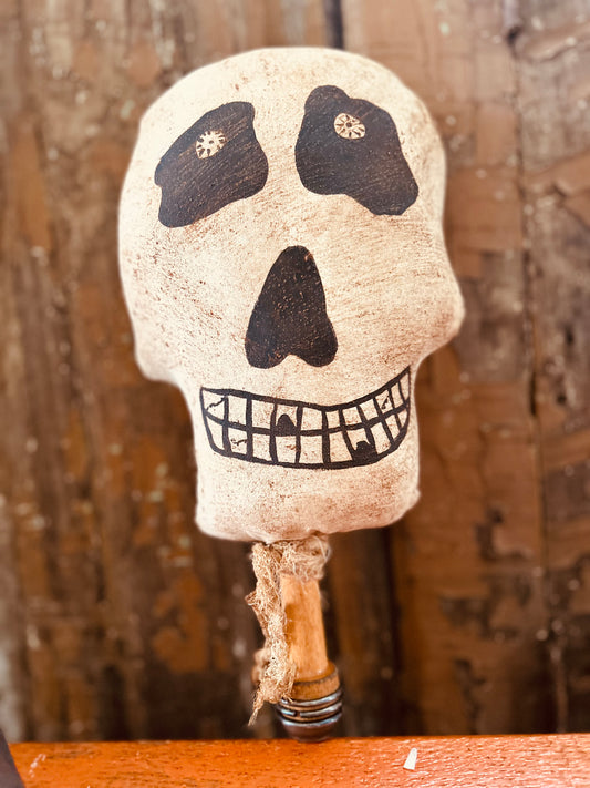 Halloween Folk Art skeleton, Halloween Decor, Vintage Halloween, Primitive Vintage Halloween