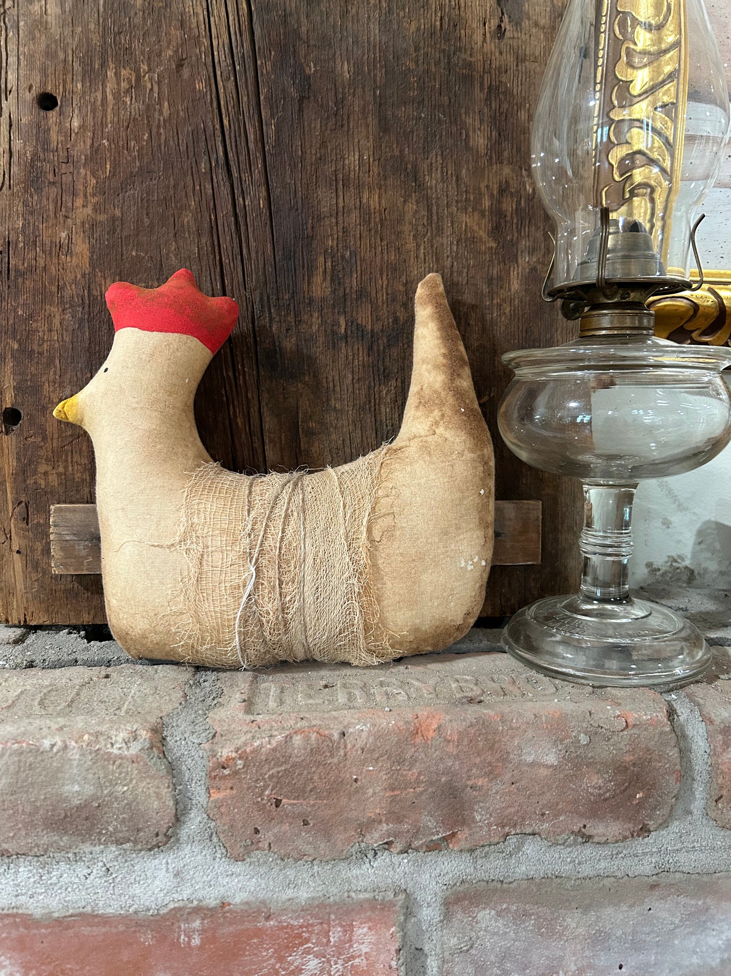 Primitive Farmhouse Hen, Primitive Chicken Decor, Country Decor