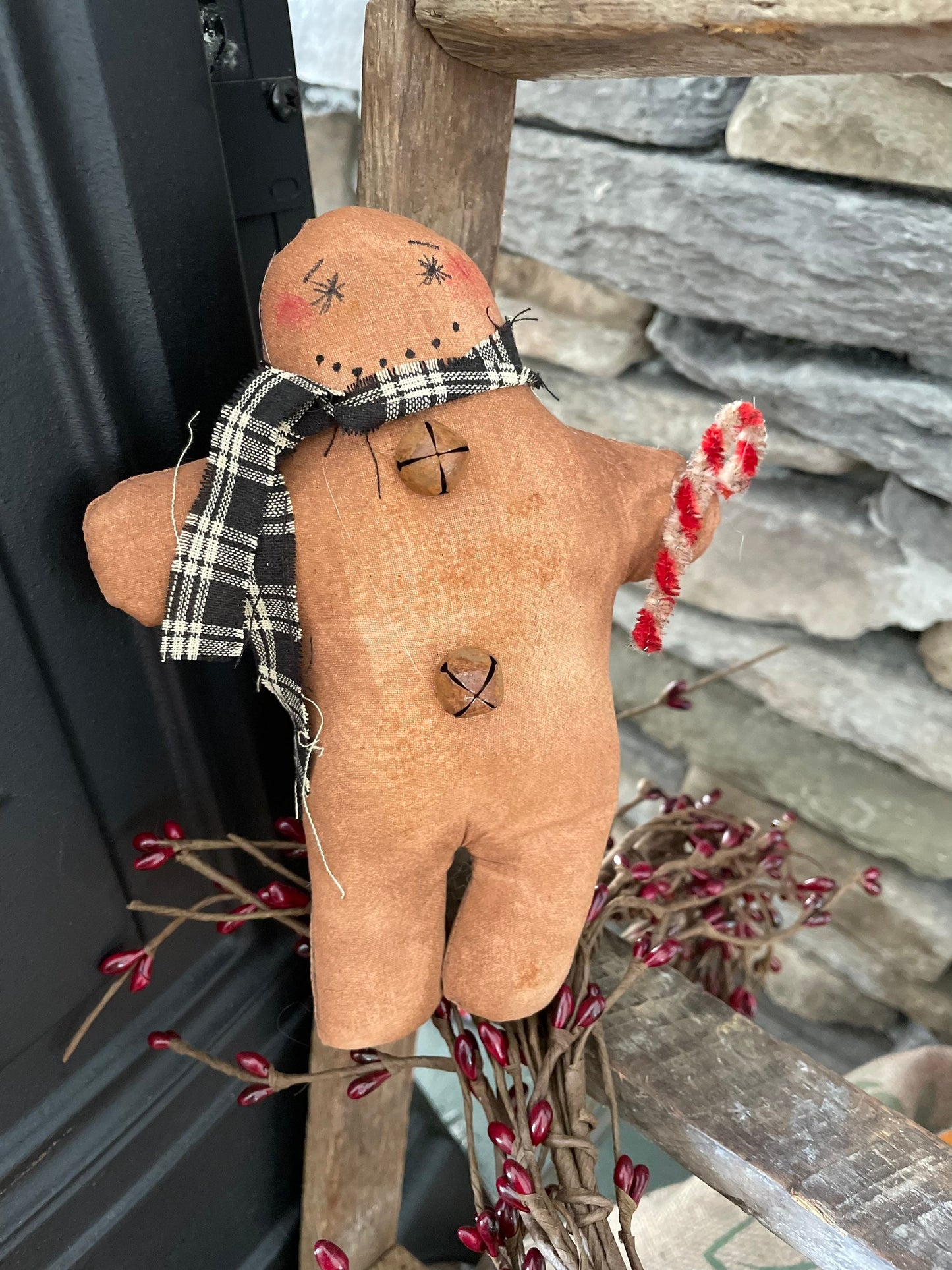 Primitive Gingerbread Man ornies - Bowl Fillers - Christmas Decor (2)