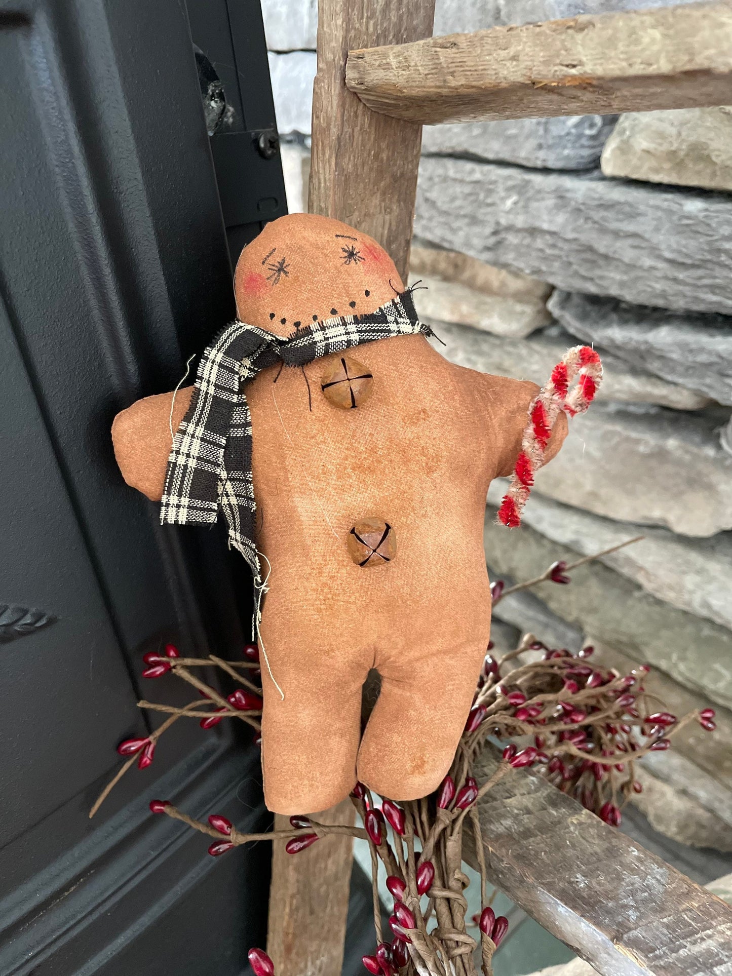 Primitive Gingerbread Man ornies - Bowl Fillers - Christmas Decor (2)