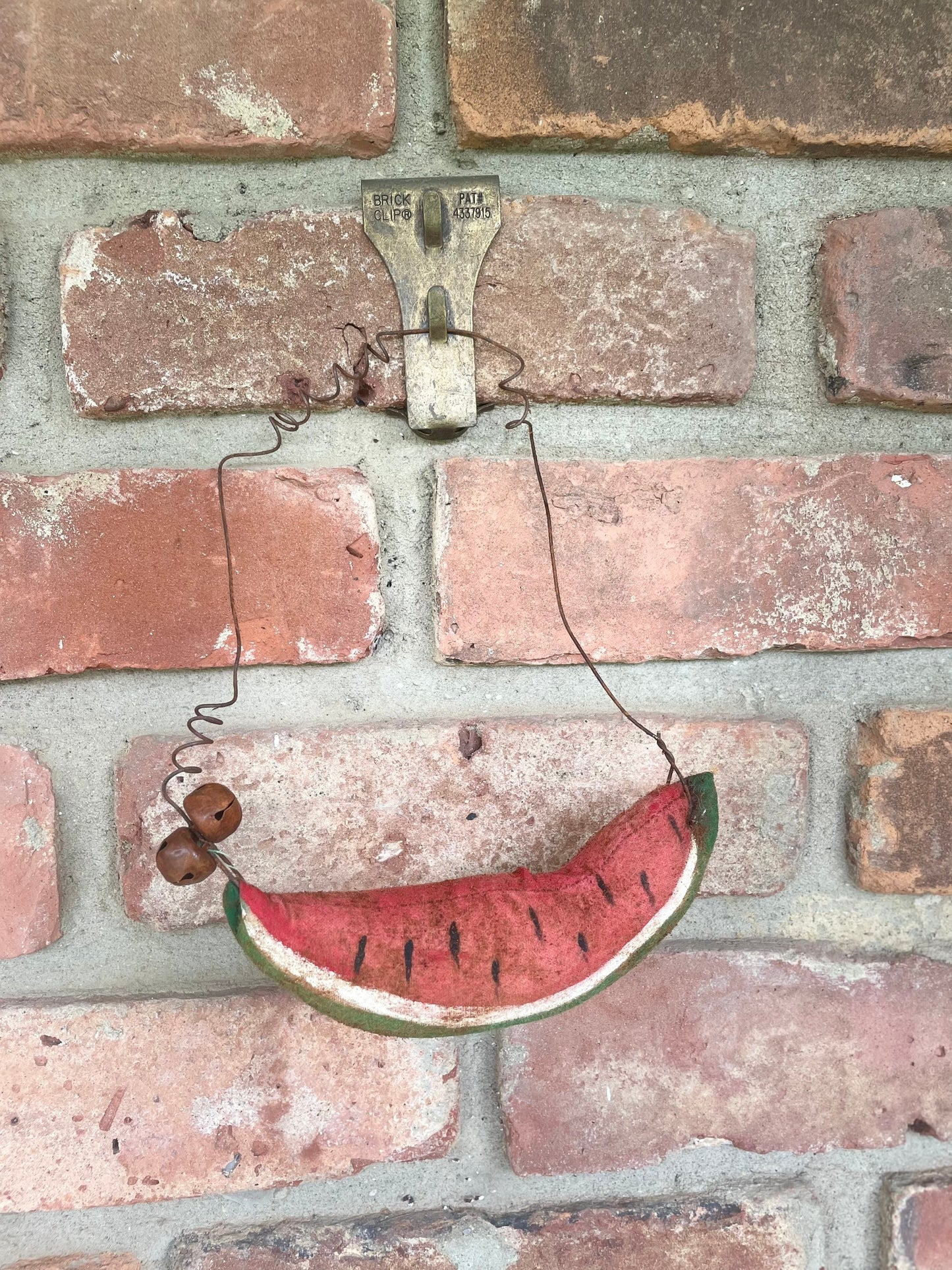 Primitive Watermelon Summer Hanging Ornie - Primitive Ornament -Primitive decor