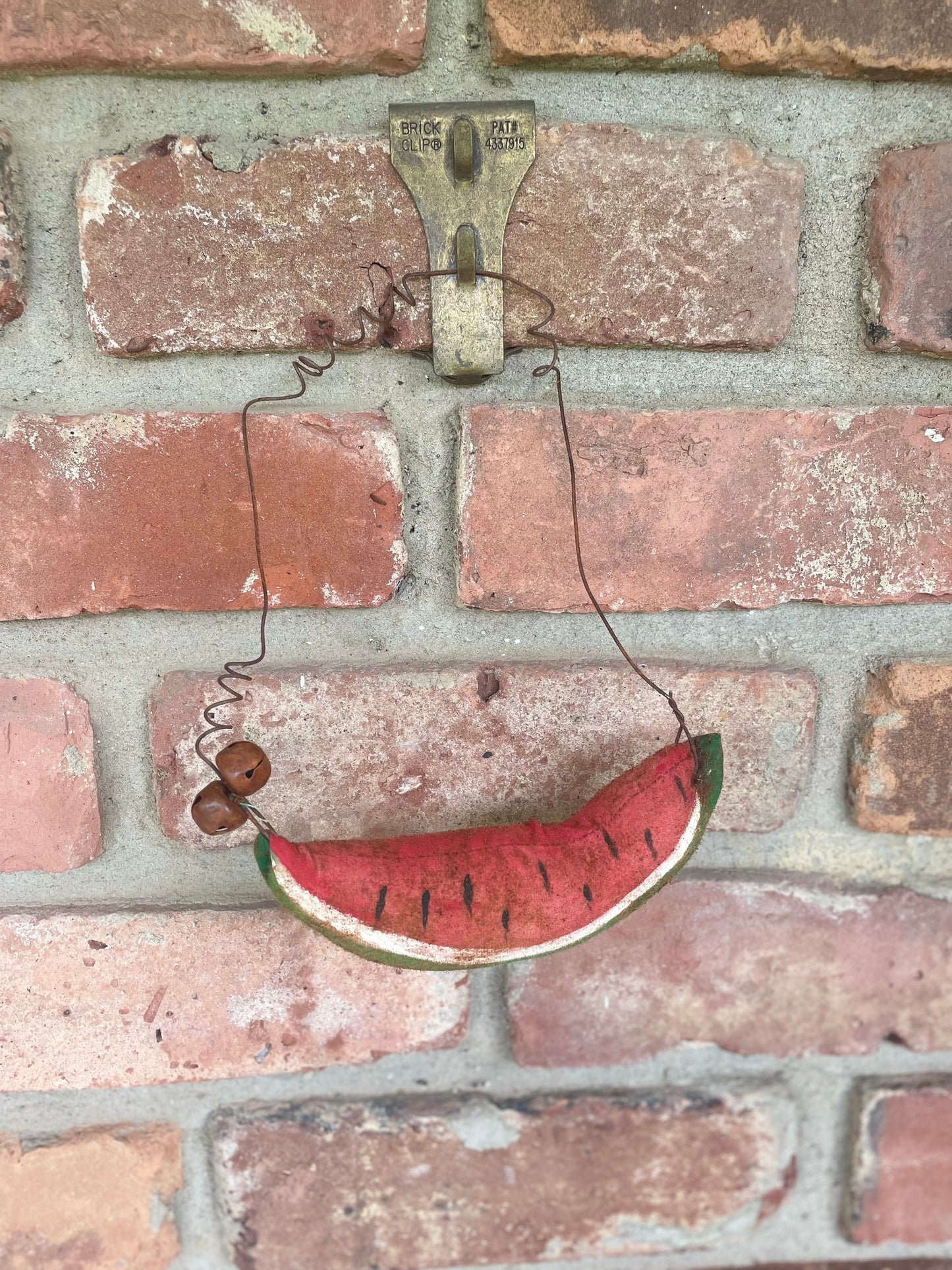 Primitive Watermelon Summer Hanging Ornie - Primitive Ornament -Primitive decor