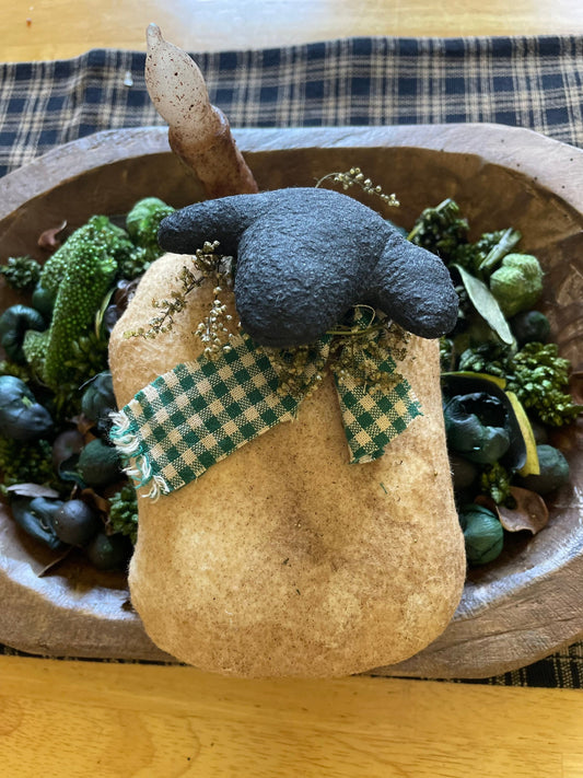 Primitive Wool Sheep Ornie - Primitive Bowl Fillers - Spring Summer Decor -Primitive Folk Art