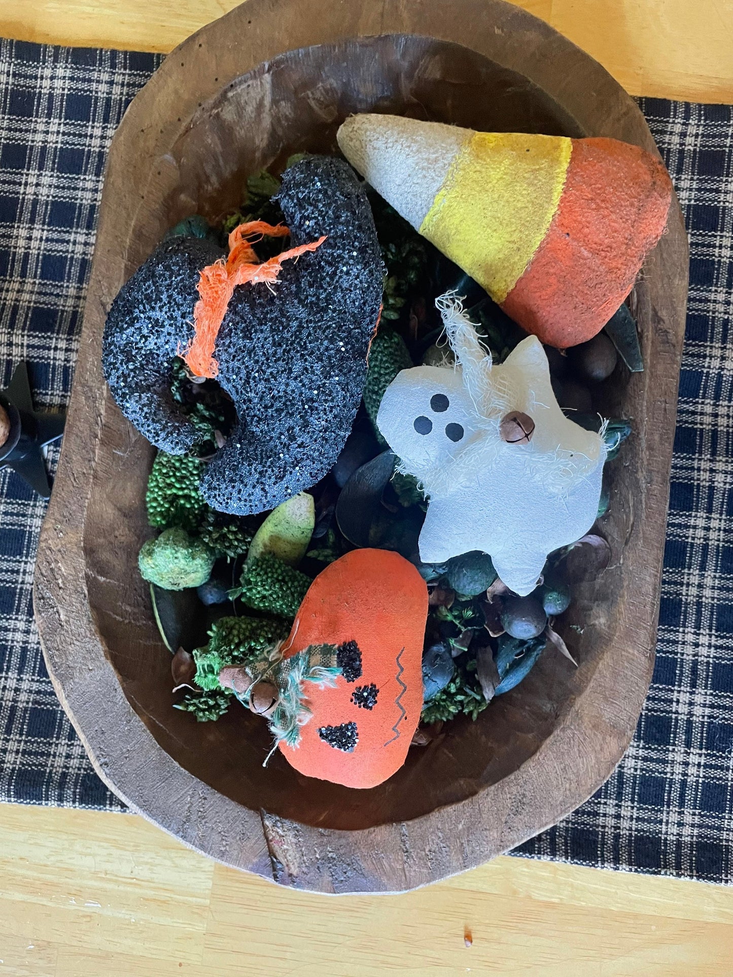 Primitive Halloween Ornies -Primitive Halloween Decor - Halloween Decorations - Bowl Stuffers