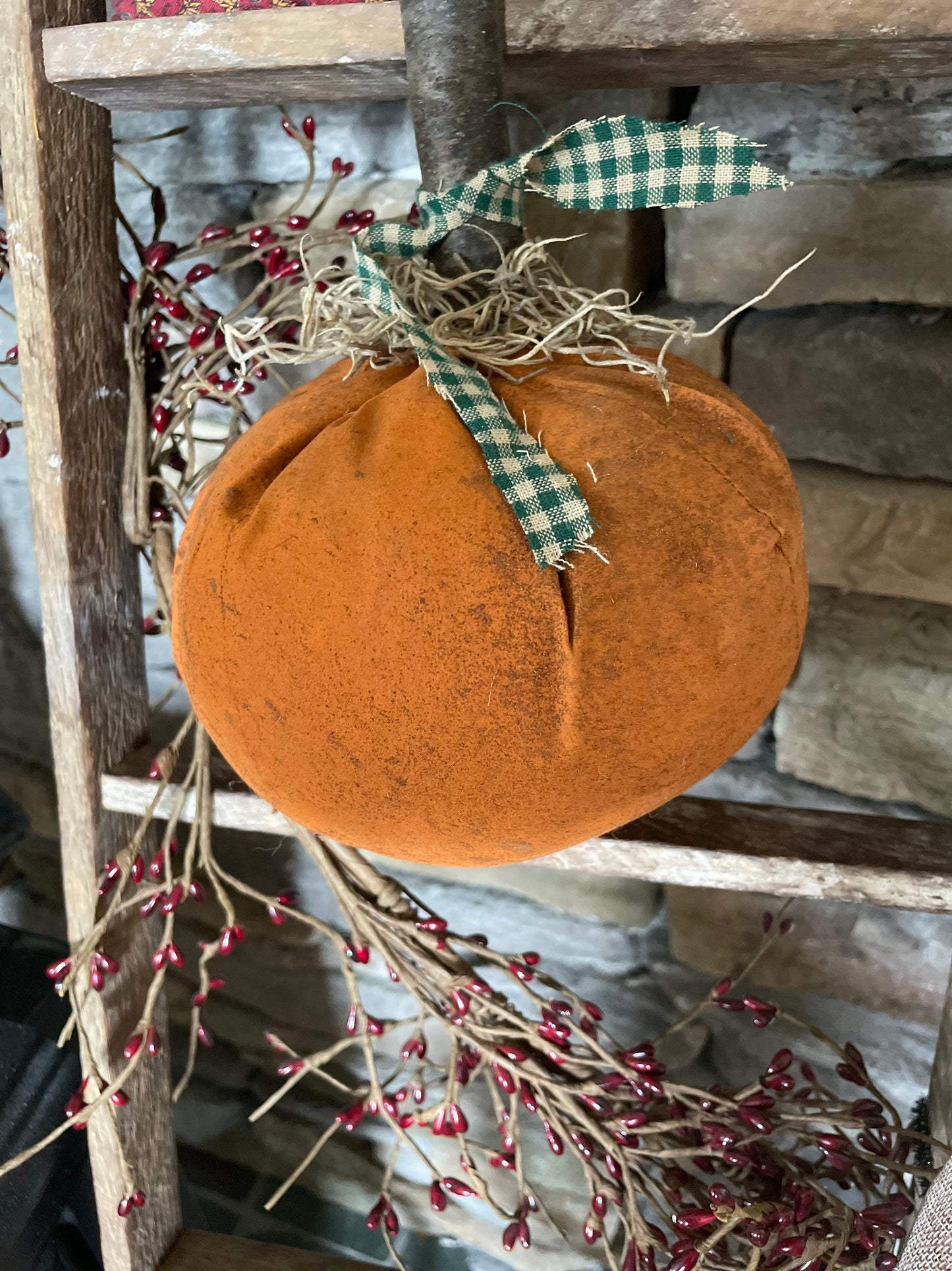 Large Primitive Grungy Pumpkins - Handmade Fall Pumpkin - Fall Primitives - Primitive Halloween Decor