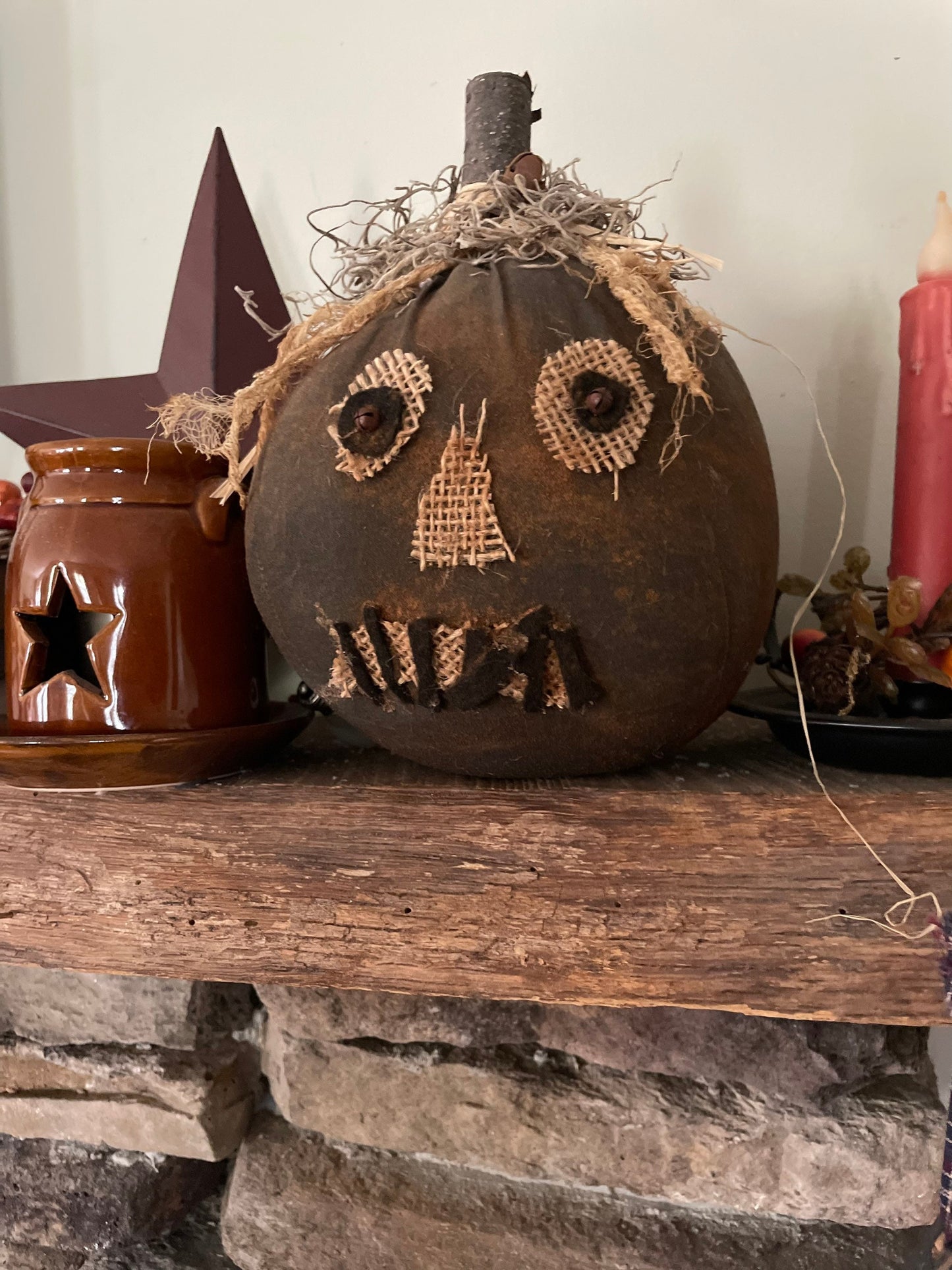 Primitive Rustic Pumpkins - Primitive Fall decor - Primitive Halloween Decor - Rustic Farmhouse - Farmhouse Pumpkins