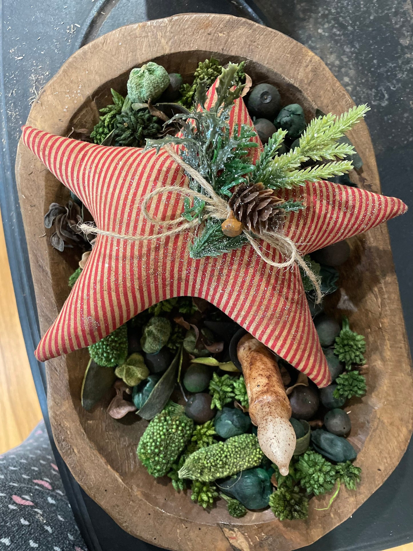 Primitive Christmas Star Ornie - Christmas decor - Holiday