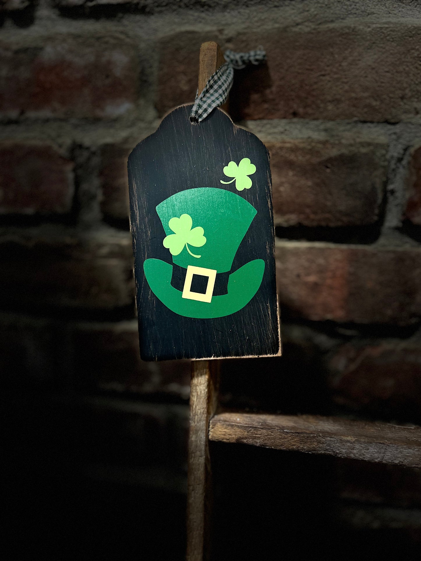 Handmade wooden Leprechaun Saint Patrick’s Day Sign, Wooden Saint Patrick’s Day Ornament