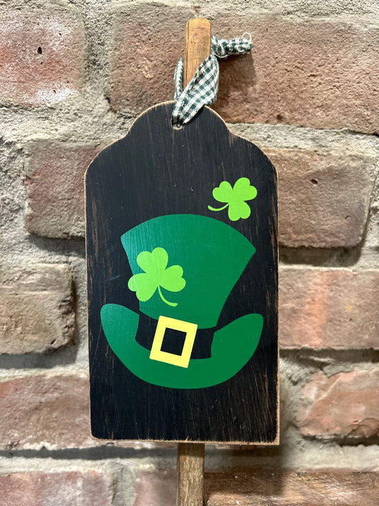 Handmade wooden Leprechaun Saint Patrick’s Day Sign, Wooden Saint Patrick’s Day Ornament